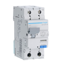 Диференційний автоматичний вимикач Hager AC966J 1P+N 16A C 10mA 6kA A