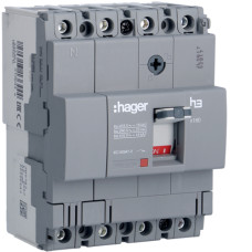 Автоматичний вимикач Hager x160 16A 4p 18kA TM F/F HDA017L