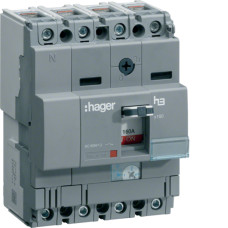 Автоматичний вимикач Hager x160 125A 4p 40kA TM A/F HNA126H