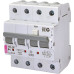 Диференційний автомат ETI KZS-4M 3p+N B 6A 6kA 30mA (тип AC) 2174001