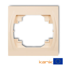 Рамка одинарна Karlik Logo бежева 1LRH-1