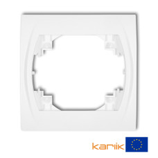Рамка одинарна Karlik Logo біла LRH-1