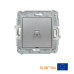 Вимикач кнопковий самозатискний "дзвінок" Karlik Mini сріблястий металлік 7MWPUS-4