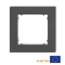 Рамка одинарна універсальна Karlik Mini графітова 11MR-1