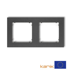 Рамка подвійна універсальна Karlik Mini графітова 11MR-2