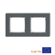 Рамка подвійна універсальна Karlik Mini графітова матова 28MR-2