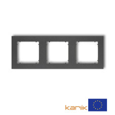 Рамка потрійна універсальна Karlik Mini графітова 11MR-3