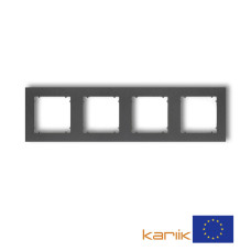 Рамка четверна універсальна Karlik Mini графітова 11MR-4