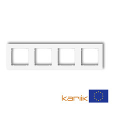 Рамка четверна універсальна Karlik Mini біла MR-4