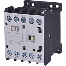 Контактор силовий мініатюрний ETI CEC07.10 24V AC (7 А; 3kW; AC3) 3NO+1NO (4641050)