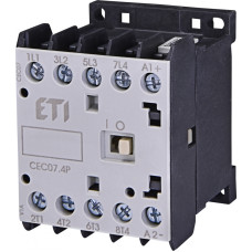 Контактор силовий мініатюрний ETI CEC07.4P 230V AC (7 А; 3kW; AC3) 4NO (4641200)