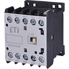 Контактор силовий мініатюрний ETI CEC12.4P 230V AC (12 А; 5,5kW; AC3) 4NO (4641202)