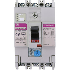 Автоматичний вимикач ETIBREAK EB2S 160/3LA 125A 3p 16kA рег. зах. (тепл. (0,63-1)*In / ел.магн. фікс.)  4671884 ETI