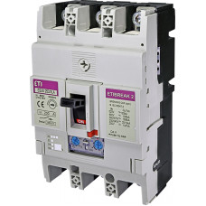 Автоматичний вимикач ETIBREAK EB2S 160/3LA 200A 3P 16kA рег. зах. (тепл. (0,63-1)*In / ел.магн. (6-13)*In)  4671887 ETI