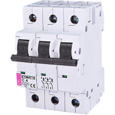 Автоматичний вимикач ETIMAT 10 3P C 4A 10kA 2135710 