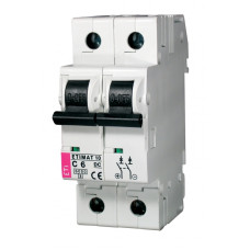 Автоматичний вимикач ETIMAT 10-DC 2P C 6A 6kA 2138712 