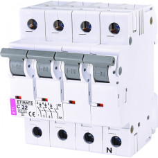 Автоматичний вимикач ETIMAT 6 3P+N C 32A 6kA 2146519 
