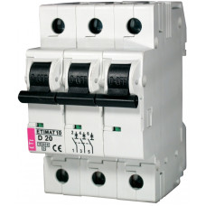 Автоматичний вимикач ETIMAT 10 3P D 20A 10kA 2155717 