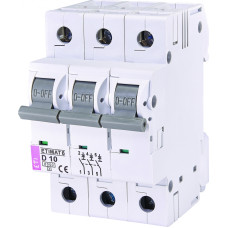 Автоматичний вимикач ETIMAT 6 3P D 10A 6kA 2164514 