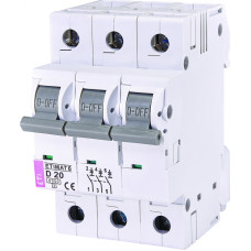 Автоматичний вимикач ETIMAT 6 3P D 20A 6kA 2164517 