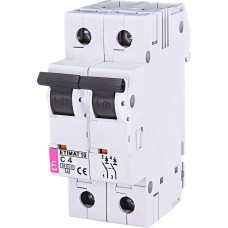 Автоматичний вимикач ETIMAT 10 2P C 4A 10kA 2133710