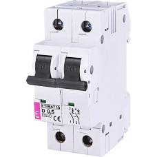 Автоматичний вимикач ETIMAT 10 2P D 0,5A 15kA 2153701