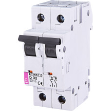 Автоматичний вимикач ETIMAT 10 2P D 32A 15kA 2153719