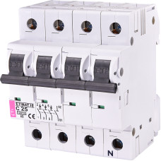 Автоматичний вимикач ETIMAT 10 3Р+N C 25A 10kA 2136718
