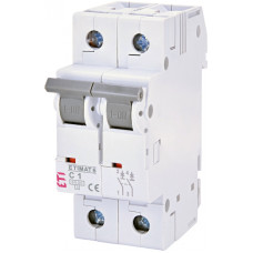 Автоматичний вимикач ETIMAT 6 2P C 1А 6kA 2143504 