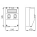 Щит з розетками 2xSchuko IP44 Elektro-Plast 6221-00 9 модулів