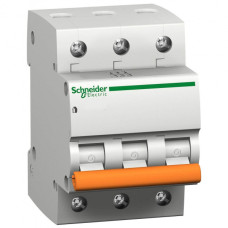 Автоматичний вимикач Schneider Electric ВА63 3П 10А С 4,5кА 11222